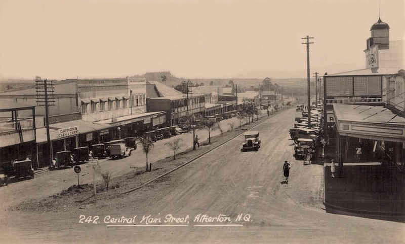 A view of Main Street Atherton around 1934