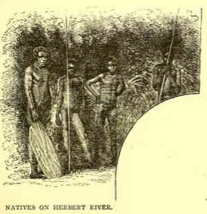 Blacks on the Herbert River, Original illustration from Lumholtz, 1889