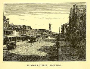 Flinders Street Adelaide circa 1880