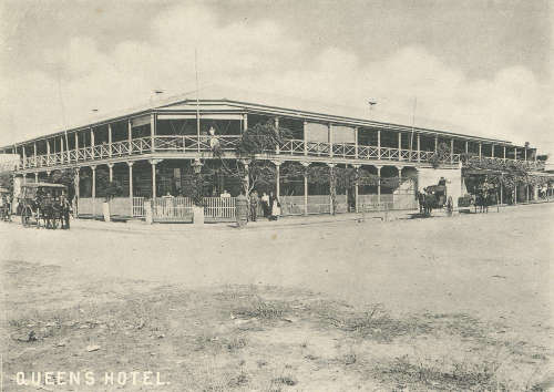 The Queens Hotel Townsville late 19th century.