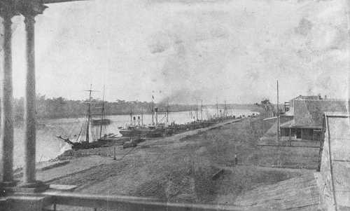 Ships berthed in Rockhampton in 1864