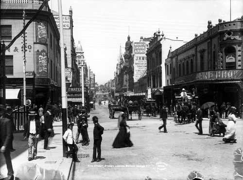 King Street Sydney sometime between 1880 and 1900