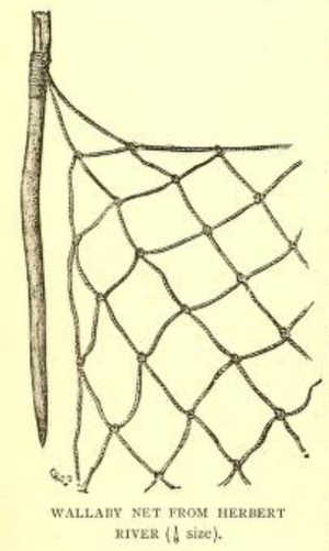 wallaby net, original illustration from Lumholtz, 
1899