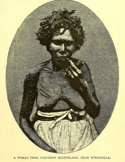 Aboriginal woman near Townsville