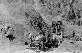 An Irvinebank Mining Company horse drawn wagon