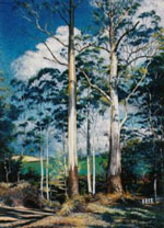 A painting of the Australian bush by Winsome Board