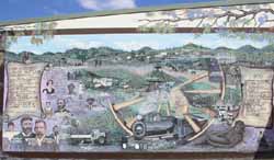 Herberton Mural showing the town's history